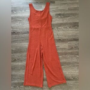 GLAM Burnt Orange Jumpsuit (Ties in back)
